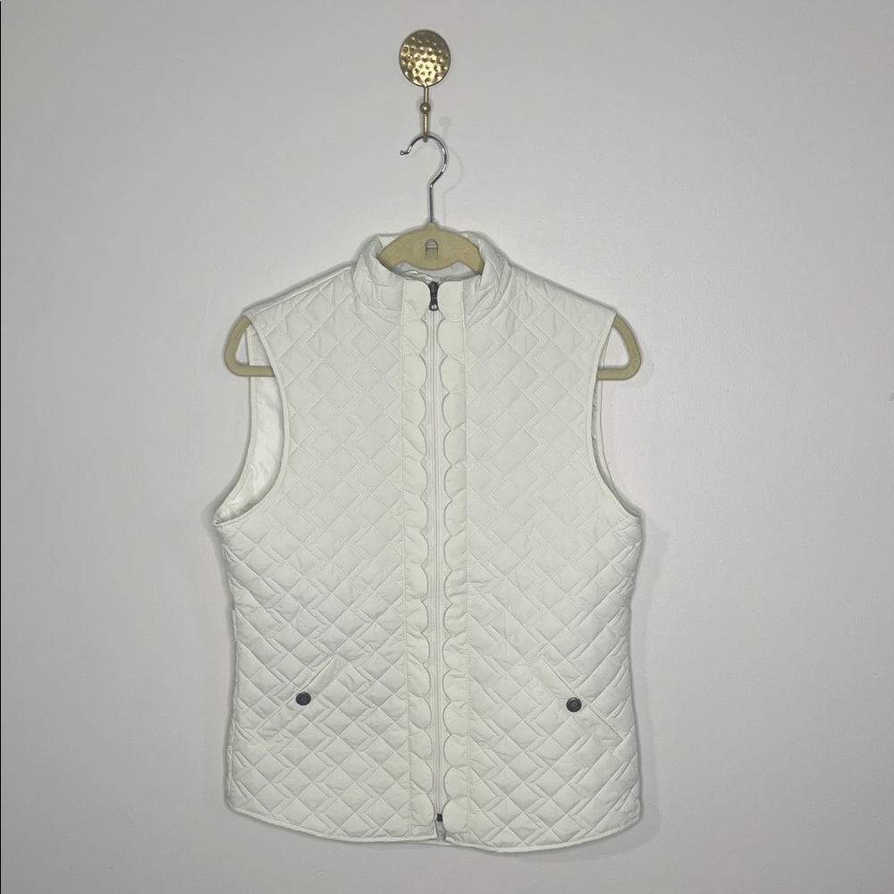 Southern Proper Quilted Cream Vest